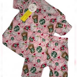 Her 1 true love Bamboo Short Set Size 8/9